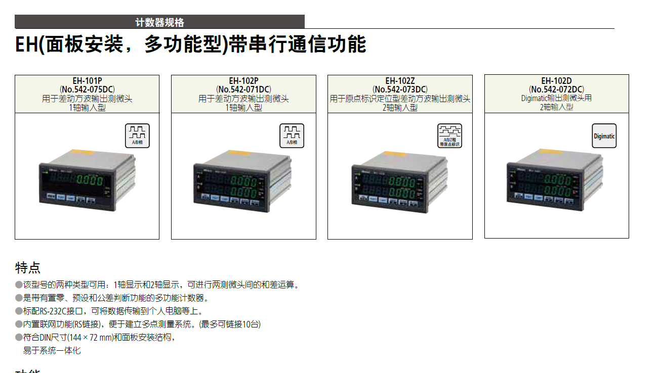 三豐光柵測(cè)量?jī)x542-075DC 542-071DC